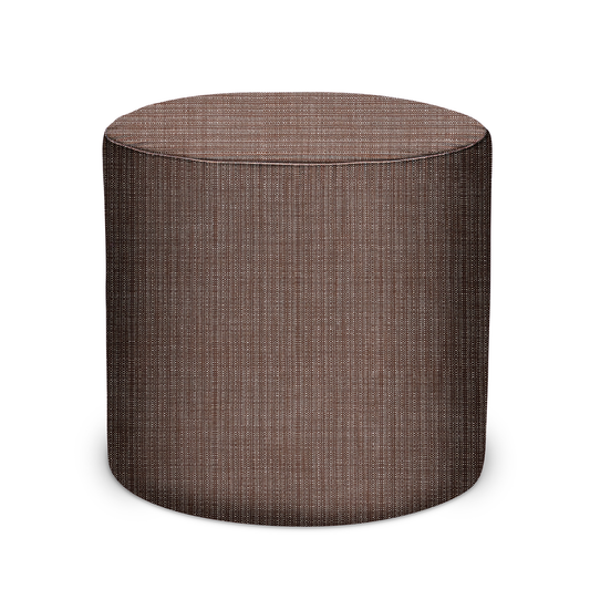 Pouf d'intérieur/extérieur en toile tissée en écorce de Peter Dunham Textiles
