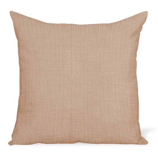 Coussin d'extérieur en toile tissée couleur sable Peter Dunham Textiles