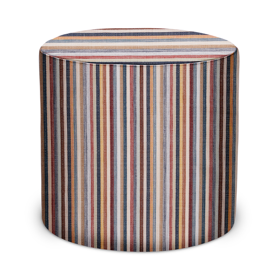 Pouf intérieur/extérieur en textile Peter Dunham Espadrille en Perse