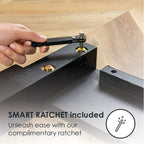 Cadre de lit plateforme classique en bois massif de 16 pouces, disponible en plusieurs finitions