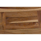 EcoDecors, Banc, Tabouret de douche, Siège de douche, Chaise de douche pour douche intérieure, Petit banc, Banc de douche en teck, Repose-pieds de douche