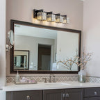 2/3/4/5 Light Bathroom Vanity Light Wall Sconce with Crystal Shade