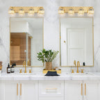 2/3/4/5 Light Bathroom Vanity Light Wall Sconce with Crystal Shade