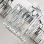 2/3/4/5 Light Bathroom Vanity Light Wall Sconce with Crystal Shade