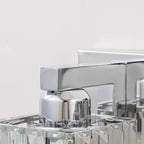 2/3/4/5 Light Bathroom Vanity Light Wall Sconce with Crystal Shade