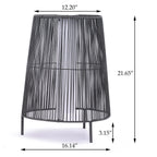 2 Pack Outdoor Solar Light Floor Lamps