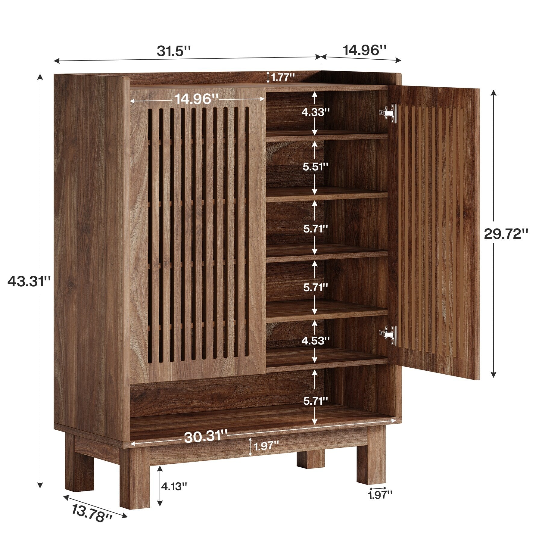 Meuble de rangement à chaussures 24 paires avec porte pour entrée et salon