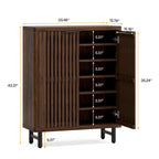 Meuble de rangement à chaussures 24 paires avec porte pour entrée et salon