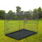 24 to 48 Pet Kennel Cat Dog Folding Steel Crate Animal Playpen Wire Metal