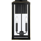 25.7H 2-Light Large Outdoor Bronze Exterior Wall Lantern Sconce Light