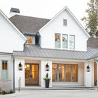 25.7H 2-Light Large Outdoor Bronze Exterior Wall Lantern Sconce Light