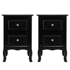 Country Style Two-Drawer Nightstand- Set of 2