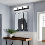 3/4/5-Light Dimmable Matte Black Modern Bathroom LED Vanity Light