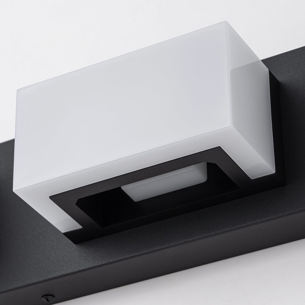 3/4/5-Light Dimmable Matte Black Modern Bathroom LED Vanity Light