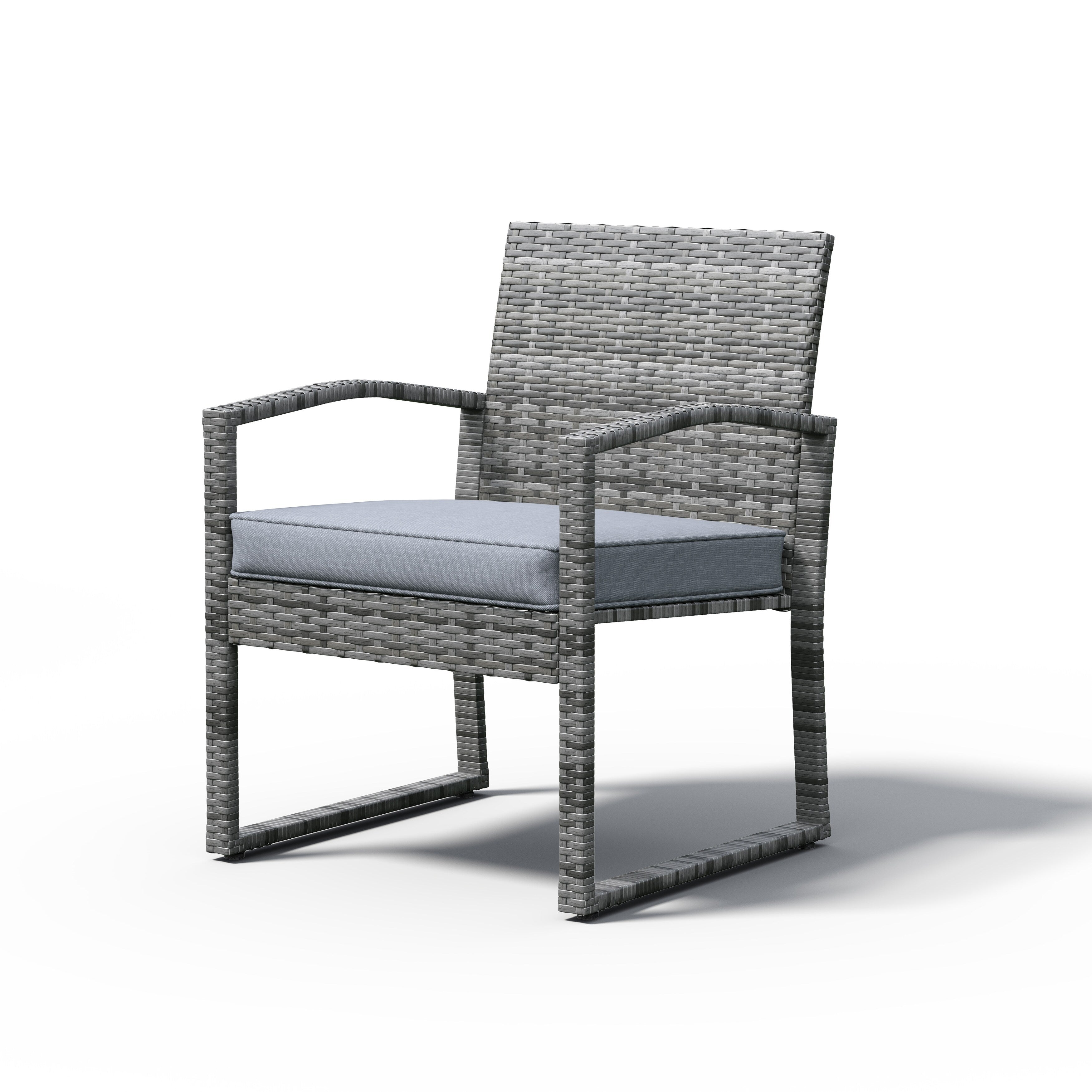 3-pc. Outdoor Cushioned Wicker Chat Set