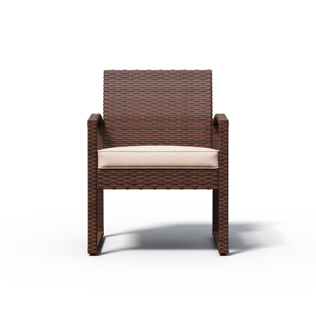 3-pc. Outdoor Cushioned Wicker Chat Set