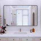 Framed Wall Mounted Bathroom Vanity Mirror