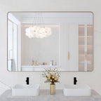 Framed Wall Mounted Bathroom Vanity Mirror
