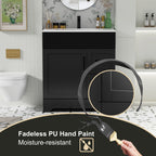 Ensemble de meuble-lavabo Wavy Line 30/36/48 avec lavabo et robinet