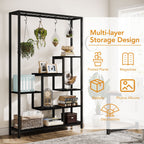 5-Tier Tall Indoor Plant Stand, 70.9 inches Plant Shelf with 10PC Hanging Hooks