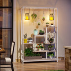 5-Tier Tall Indoor Plant Stand, 70.9 inches Plant Shelf with 10PC Hanging Hooks