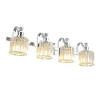 5-light Modern Crystal Bathroom Vanity Lighting Fixtures