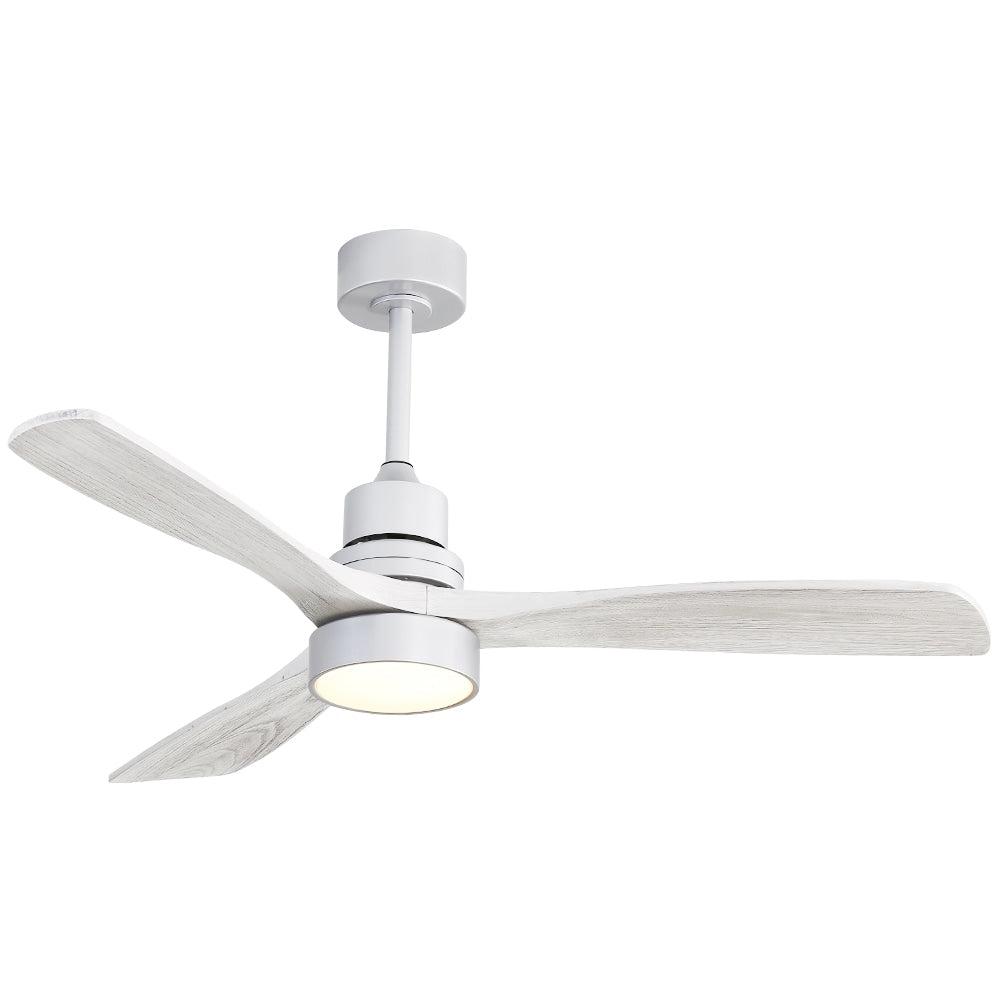 Ventilateur de plafond d'intérieur en bois Sofucor 52 avec télécommande et éclairage intégré en option