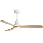 Ventilateur de plafond d'intérieur en bois Sofucor 52 avec télécommande et éclairage intégré en option