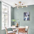 6 - Light Modern Metal 23.62'' Sputnik Semi-Flush Mount Ceiling Light