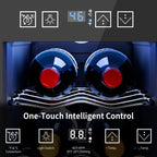 Réfrigérateur à vin 6 bouteilles (8-18 °C), mini-refroidisseur à boissons autonome pour l'été, refroidisseur à vin avec contrôle de la température