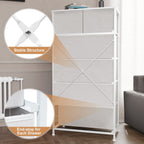 6-drawer Chest Vertical Dresser Storage Tower by Crestlive Products