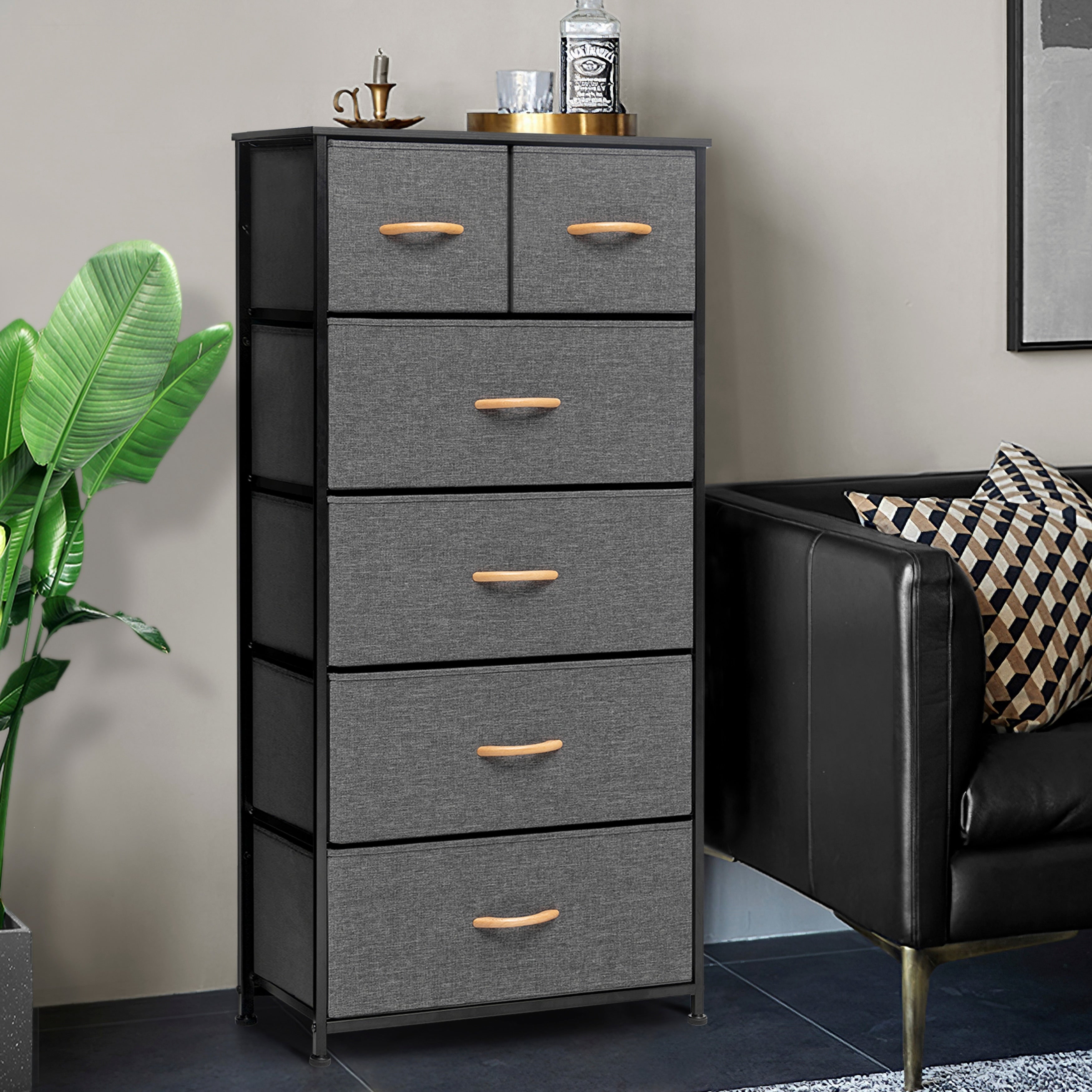 6-drawer Chest Vertical Dresser Storage Tower by Crestlive Products
