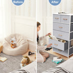 6-drawer Chest Vertical Dresser Storage Tower by Crestlive Products