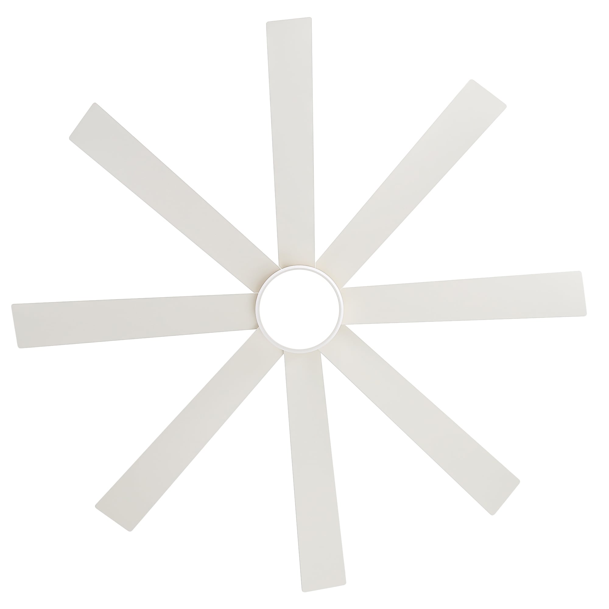 Ventilateur de plafond LED noir à 8 pales de 65 pouces avec éclairage et télécommande