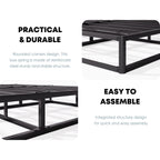 Sommier métallique FSCHOS de 7 pouces, sommier de base, sans pieds