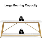 Table console d'entrée de style industriel extra-longue de 70,9 pouces