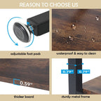 Bibliothèque industrielle 71, étagère à 6 niveaux en bois brun rustique, étagères à livres ouvertes