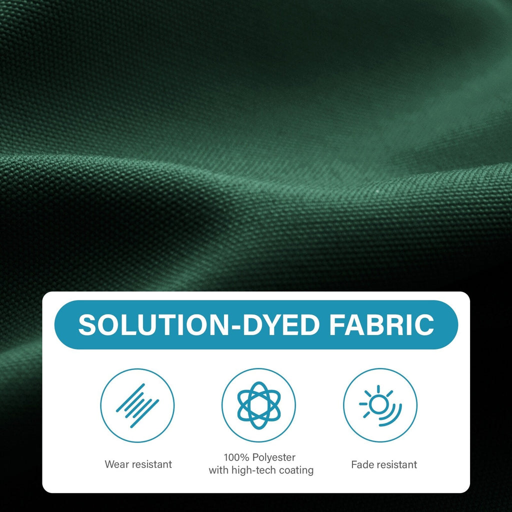 8*10ft Rectangular Patio Market Umbrella with Crank & Tilt，UV-Resistant