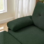 Canapé sectionnel en L 86,22 pouces avec poches de rangement latérales