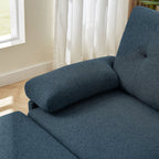 Canapé sectionnel en L 86,22 pouces avec poches de rangement latérales