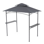 8' x 5' Outdoor Rainproof Grill Gazebo With Double Layer Vented Design