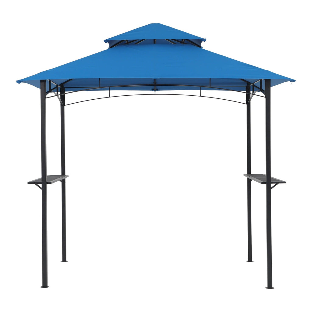 8' x 5' Outdoor Rainproof Grill Gazebo With Double Layer Vented Design