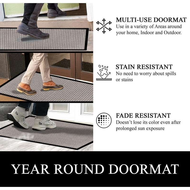 A1HC New Durable and Versatile Polypropylene Rubber Door Mat All Weather Inside Outside Door Mat