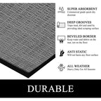 A1HC New Durable and Versatile Polypropylene Rubber Door Mat All Weather Inside Outside Door Mat