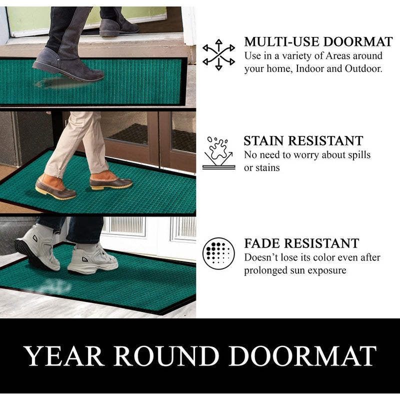 A1HC New Durable and Versatile Polypropylene Rubber Door Mat All Weather Inside Outside Door Mat