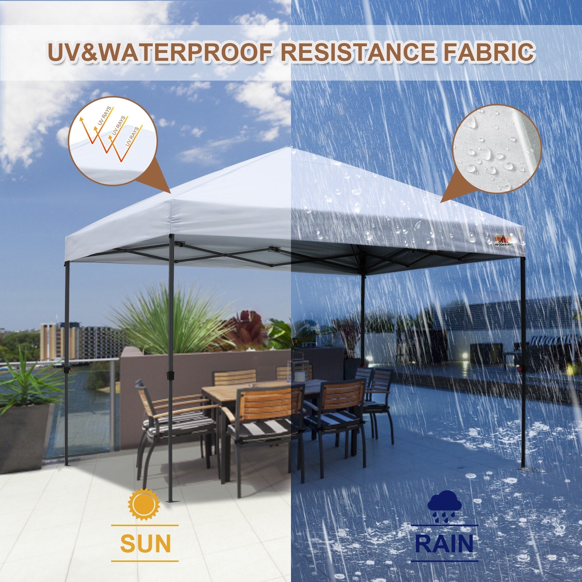 ABCCANOPY Tente à baldaquin facile à monter et durable Tente à baldaquin d'extérieur