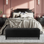 Banc ottoman de rangement en cuir reconstitué Adeco 50