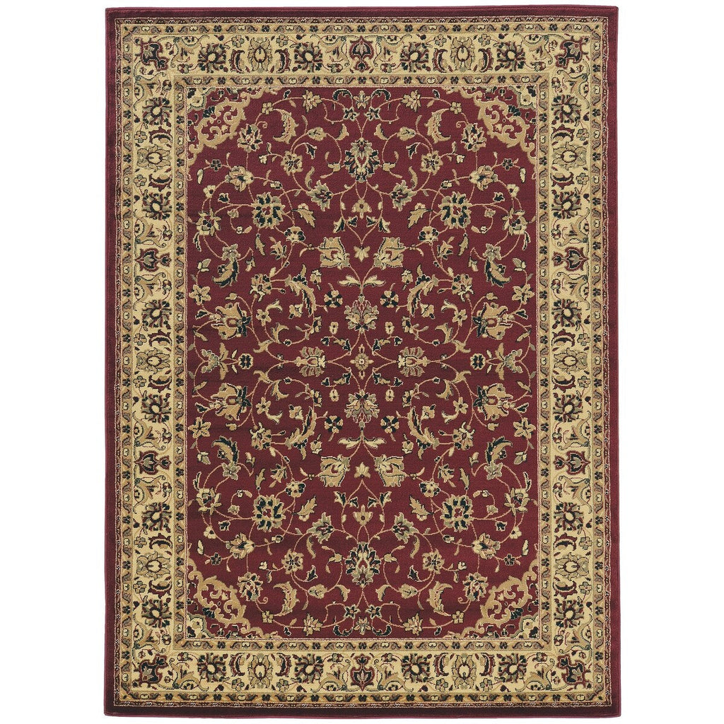 Admire Home Living Caroline Traditional Floral Sarouk Pattern Area Rug