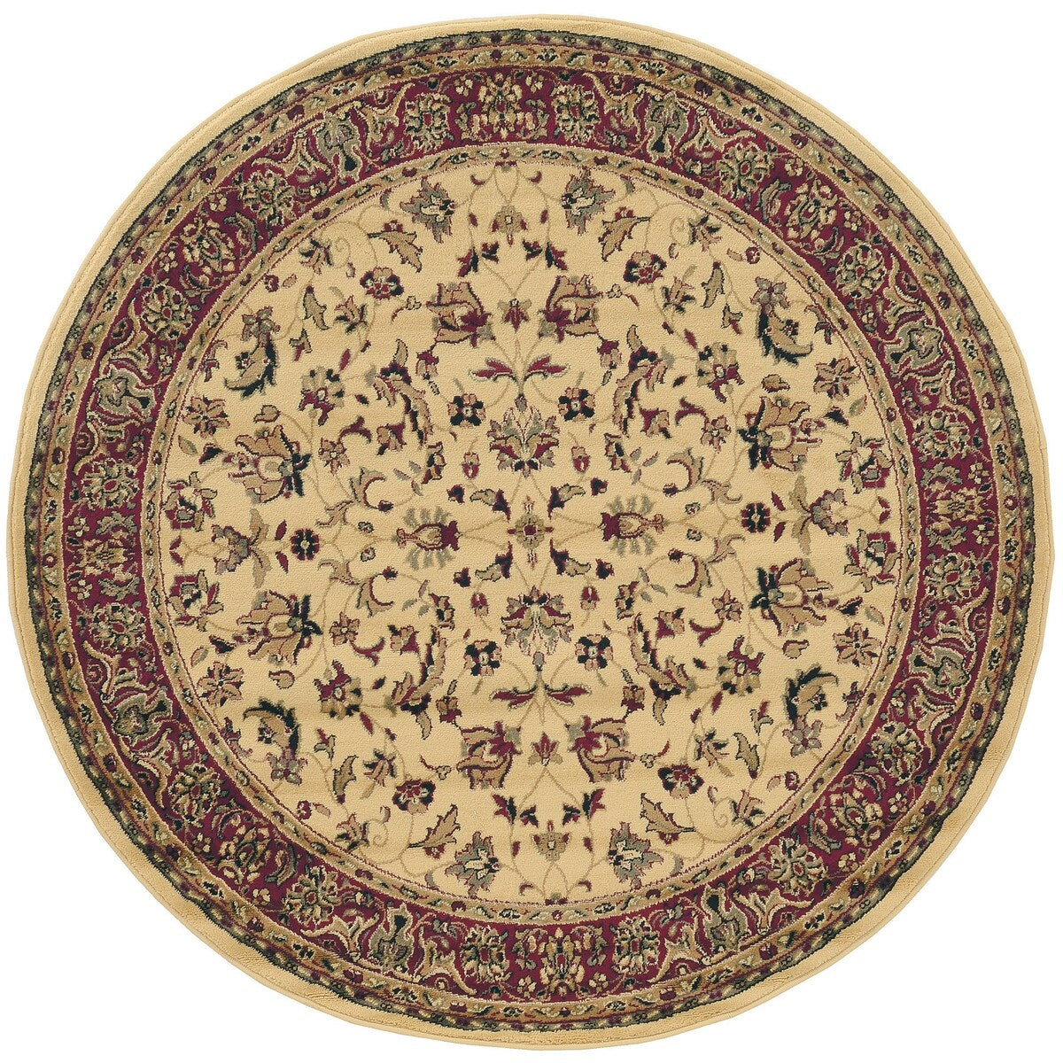 Admire Home Living Caroline Traditional Floral Sarouk Pattern Area Rug