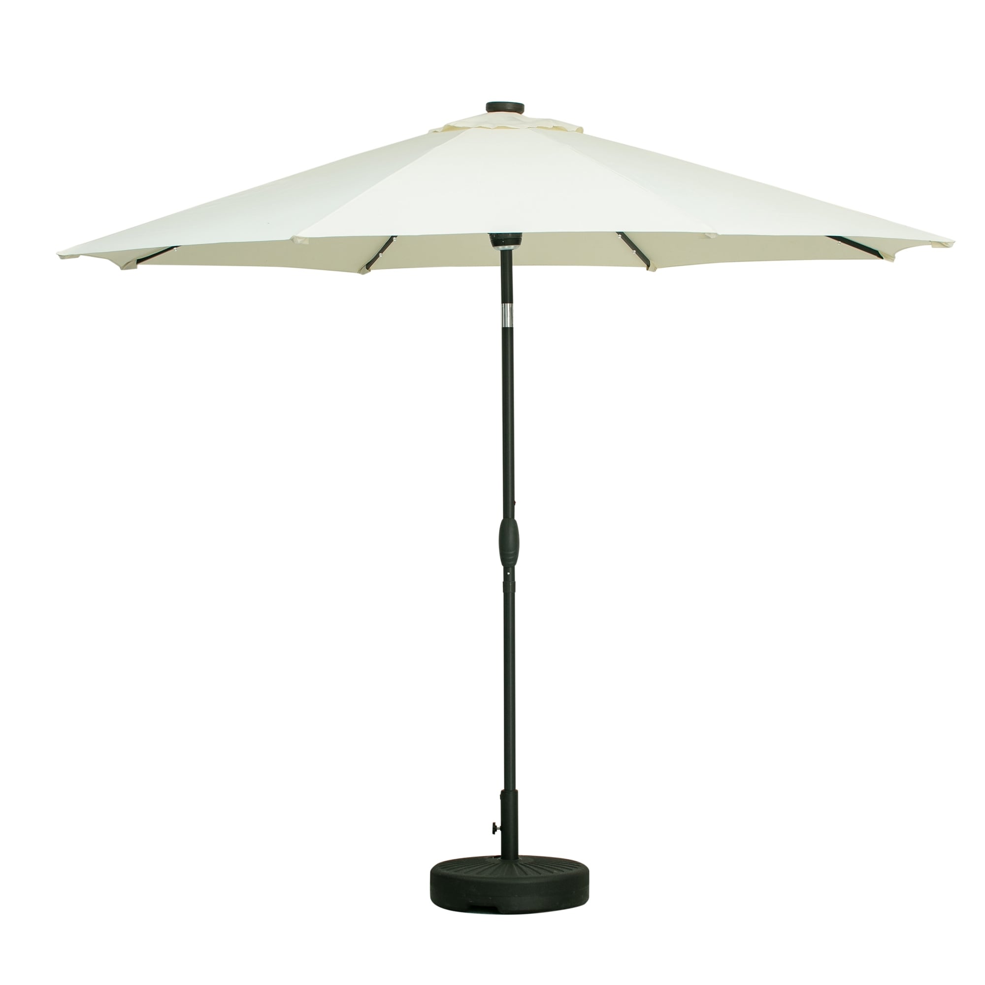 Ainfox 10ft Patio Umbrella with Lights Outdoor Solar Umbrella without Base